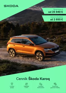 Katalóg Škoda v Košice | Skoda Karoq cennik | 2026-02-01T00:00:00.000Z - 2026-02-28T00:00:00.000Z