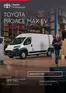 Katalóg Toyota v Rohovce | Cennik proace max ev | 2026-01-01T00:00:00.000Z - 2026-12-31T00:00:00.000Z