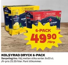 KOLSYRAD DRYCK 6-PACK