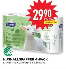 Lambi - HUSHÅLLSPAPPER 4-PACK