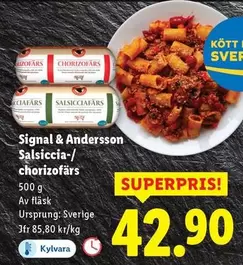 Andersson - Salsiccia-/chorizofärs