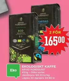 Arvid Nordquist - EKOLOGISKT KAFFE