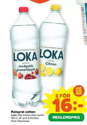 Loka - Kolsyrat vatten