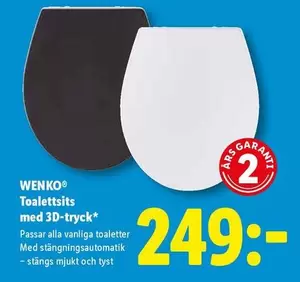 Garant - Toalettsits med 3D-tryck