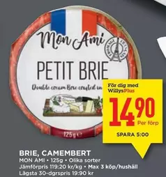 BRIE, CAMEMBERT