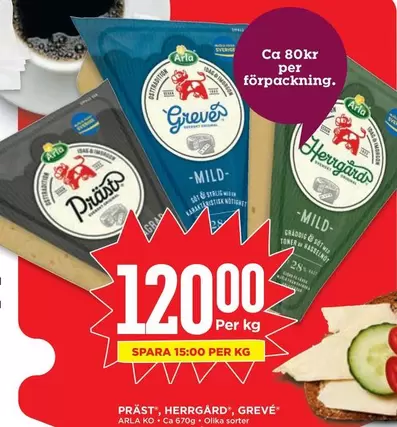 Arla - Präst, Herrgård, Grevé