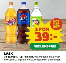 zingo - Zingo/Pepsi/7up/Pommac