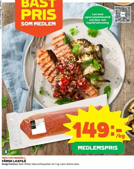 Färsk Laxfilé