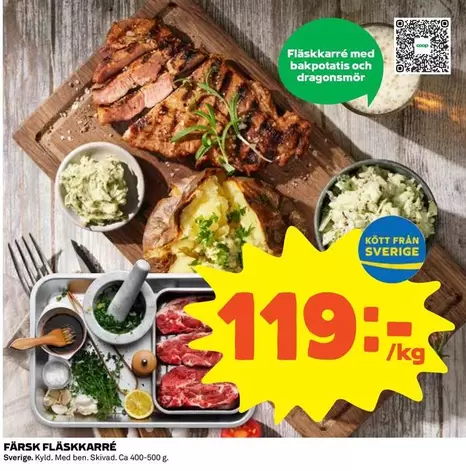 FÄRSK FLÄSKKARRÉ