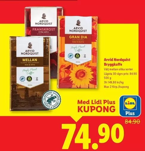 Arvid Nordquist - Bryggkaffe