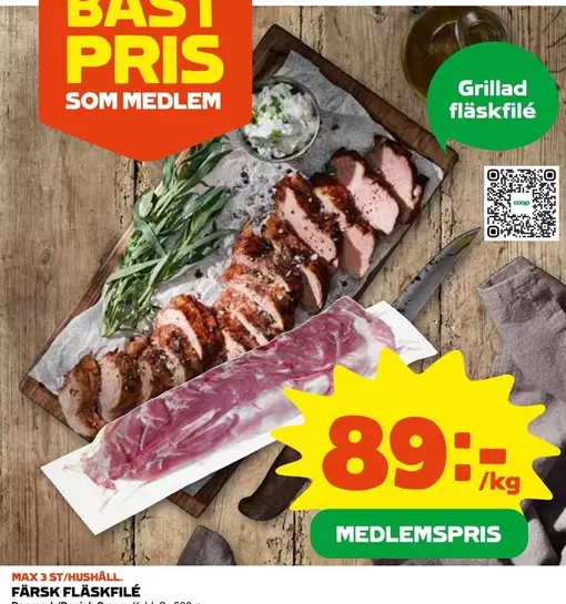 Coop - FÄRSK FLÄSKFILÉ