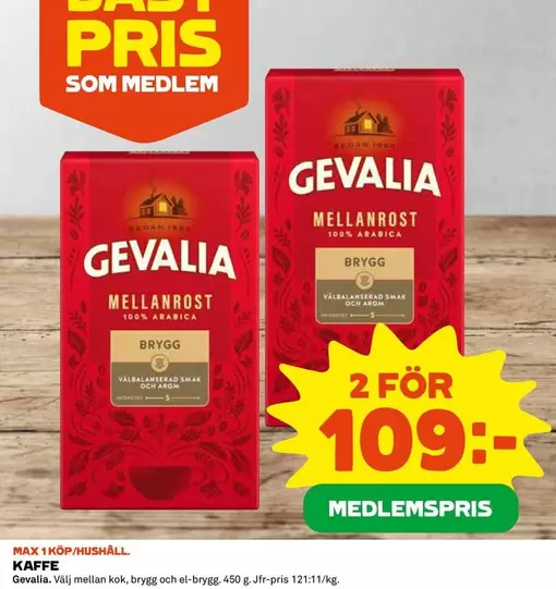 gevalia - KAFFE