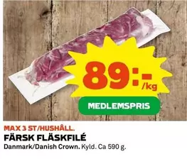 Danish Crown - FÄRSK FLÄSKFILÉ