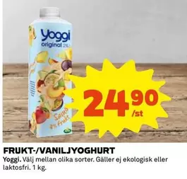 yoggi - FRUKT-/VANILJYOGHURT