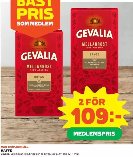 gevalia - MELLANROST