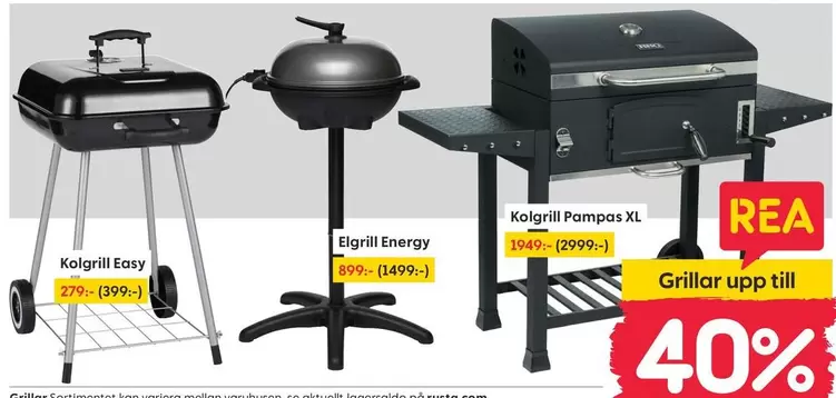 Kolgrill Easy, Elgrill Energy, Kolgrill Pampos XL