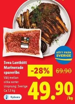 Svea - Marinerade spareribs