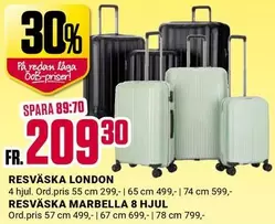 RESVÄSKA LONDON, RESVÄSKA MARBELLA