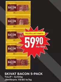 tulip - SKIVAT BACON 5-PACK