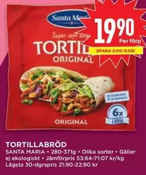 Santa Maria - TORTILLABRÖD