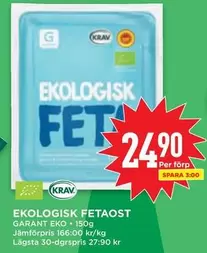 Garant - EKOLOGISK FETAOST