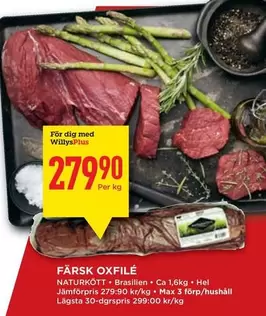 FÄRSK OXFILÉ