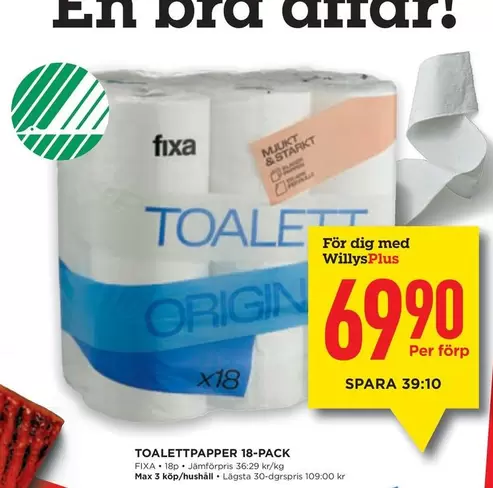 Fixa - TOALETTPAPPER