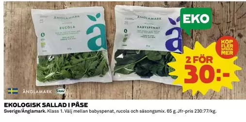 EKO - LOGISK SALLAD I PÅSE