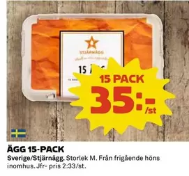 Stjärnägg - ÄGG 15-PACK