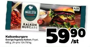 Ingelsta kalkon - Kalkonburgare