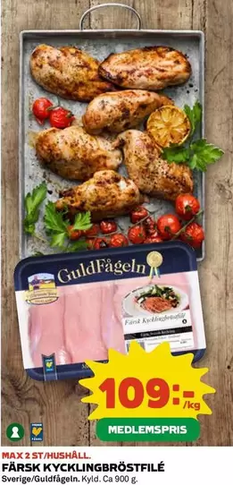 Guldfågeln - FÄRSK KYCKLINGBRÖSTFILÉ