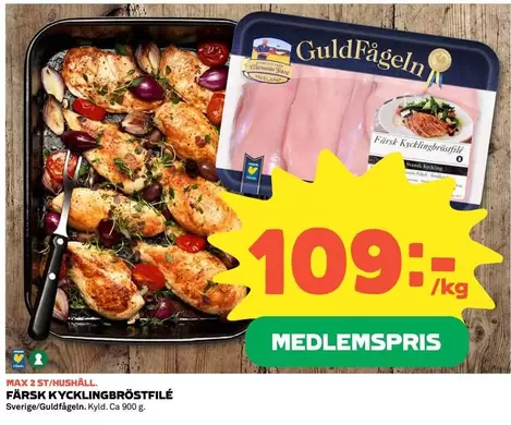 Guldfågeln - FÄRSK KYCKLINGBRÖSTFILÉ