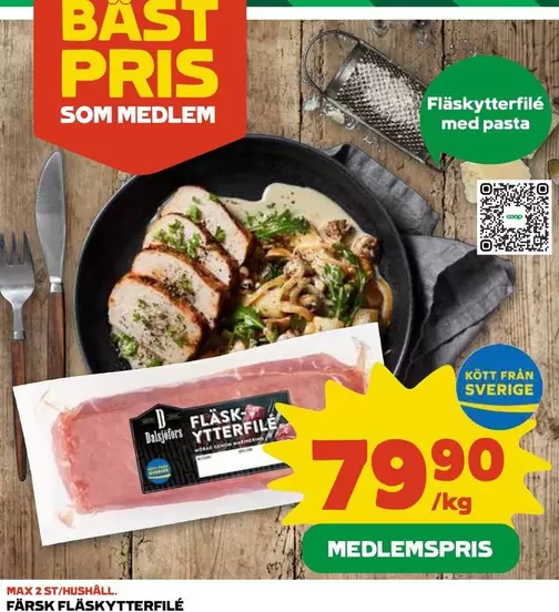 FÄRSK FLÄSKYTTERFILÉ