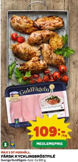 Guldfågeln - FÄRSK KYCKLINGBRÖSTFILÉ