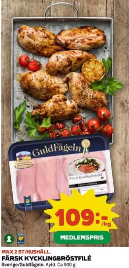 Guldfågeln - KYCKLINGBRÖSTFILÉ