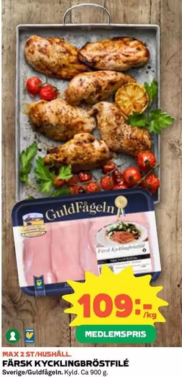 Guldfågeln - KYCKLINGBRÖSTFILÉ