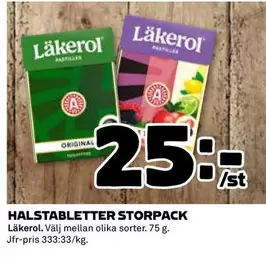 läkerol - HALSTABLETTER STORPACK