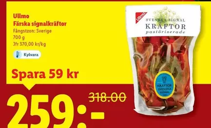 Ullmo - Färska signalkräftor