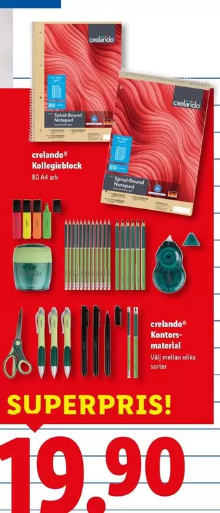 Kollegieblock, Kontenmaterial