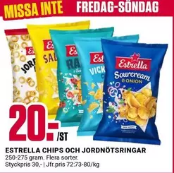 Estrella - CHIPS OCH JORDNÖTSRINGAR