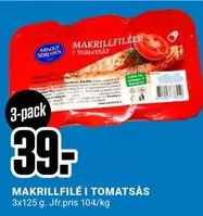 MAKRILLFILÉ I TOMATSÅS