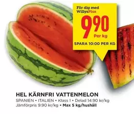 HEL KÄRNFRI VATTENMELON