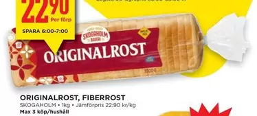 Skogaholm - ORIGINALROST, FIBERROST