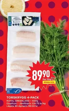 Royal Greenland - TORSKRYGG 4-PACK