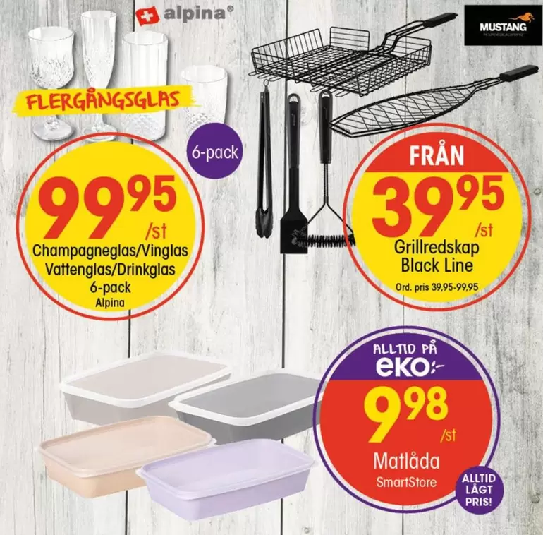 EKO - Champagneglas/Vinglas, Vattenglas/Drinkglas