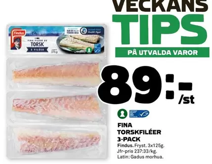 Findus - TORSKFILÉER