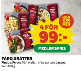 Findus - FÄRDIGRÄTTER