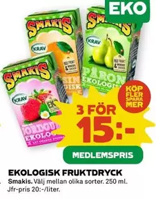 EKO - LOGISK FRUKTDRYCK