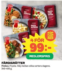 Findus - FÄRDIGRÄTTER