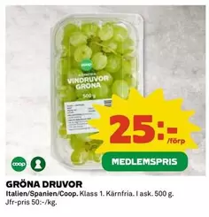 Coop - GRÖNA DRUVOR